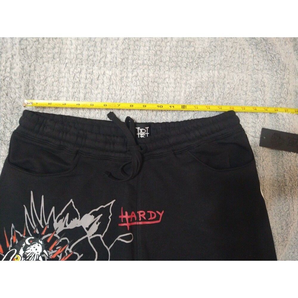 Ed Hardy Sweat Logo Shorts Lrg Black Y2K Logo - Picture 10 of 12